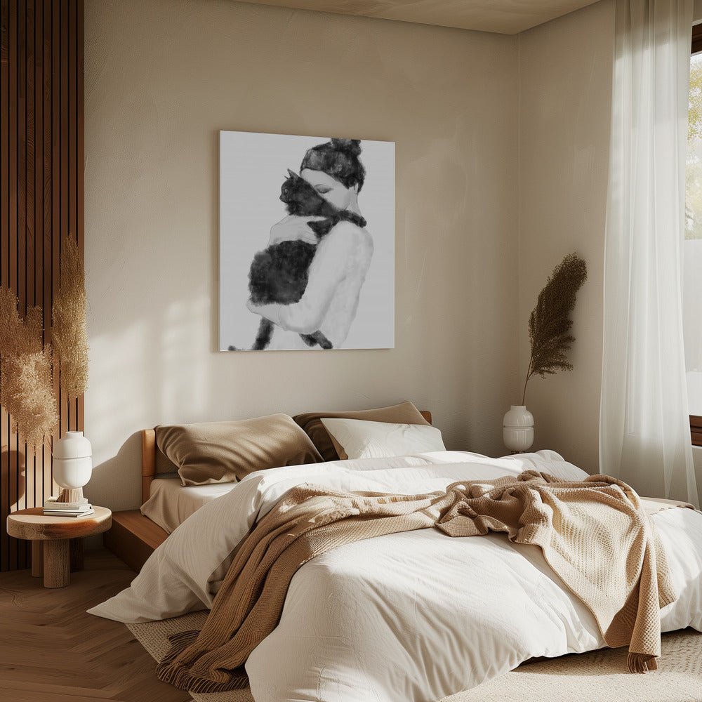 Katzenliebhaber | Leinwand