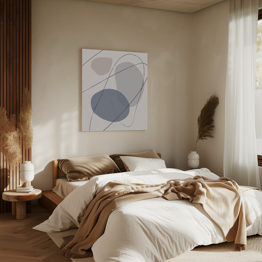 New Shapes Blue No 2 | Canvas