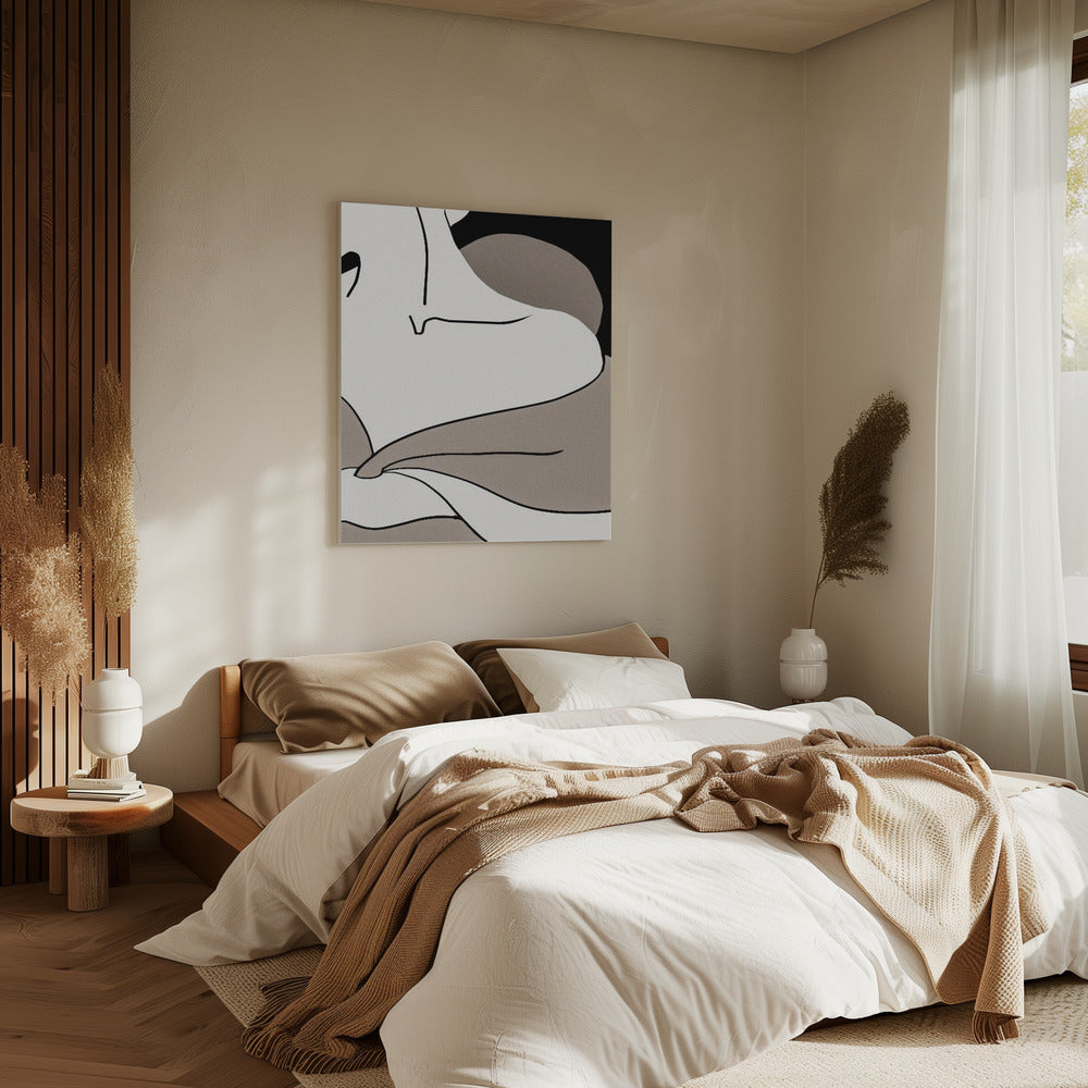 matisse_shoulder_vector_002_Schwarz | Leinwand