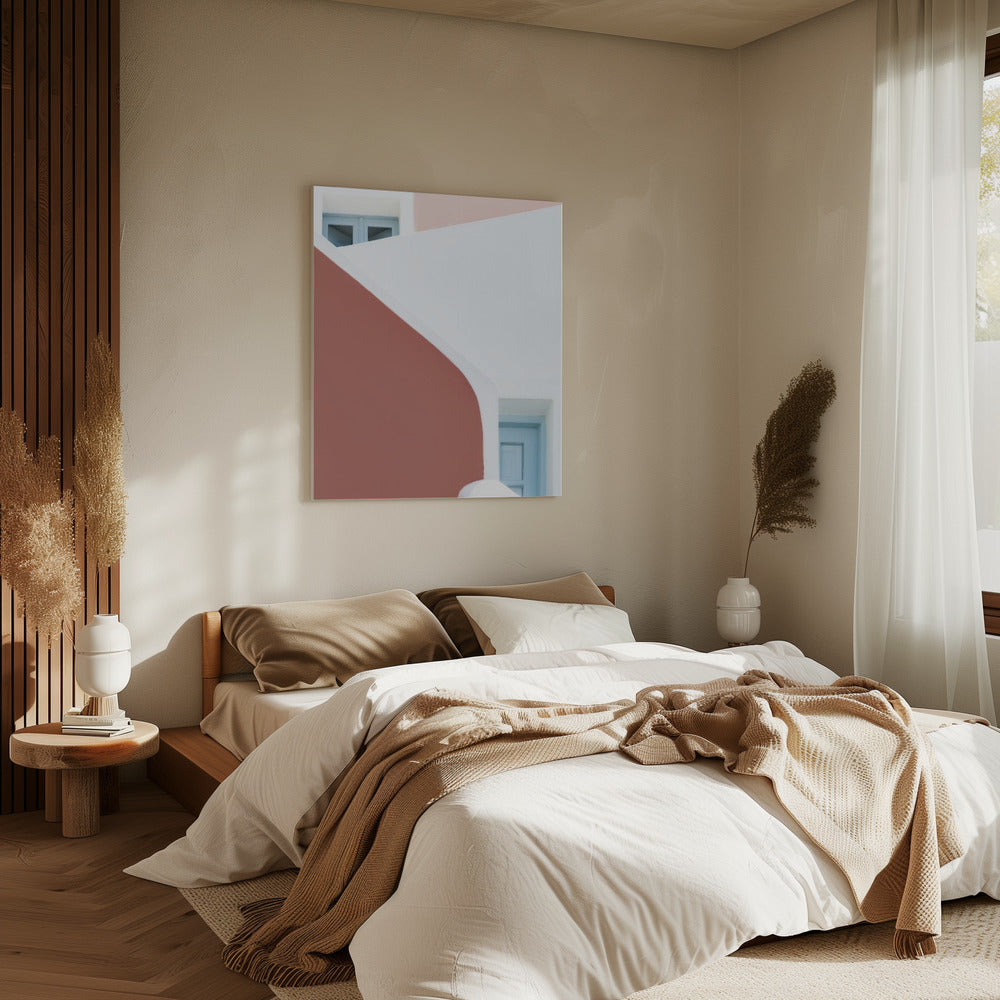 Pastellrosa und Blau | Leinwand