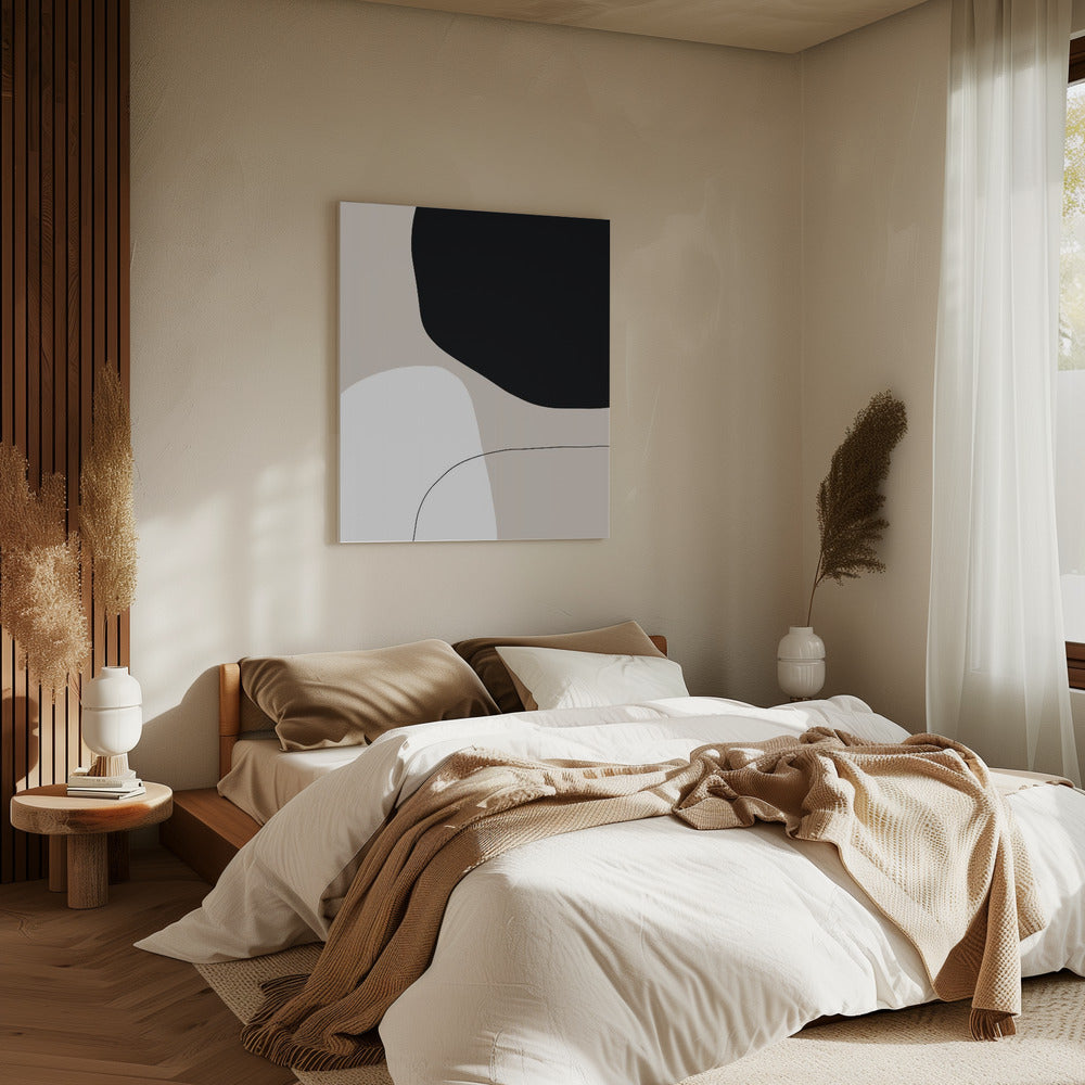 Monochrome Formen | Leinwand