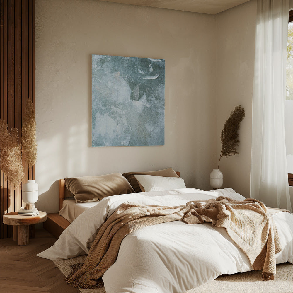 Grünes und weißes Acryl | Leinwand