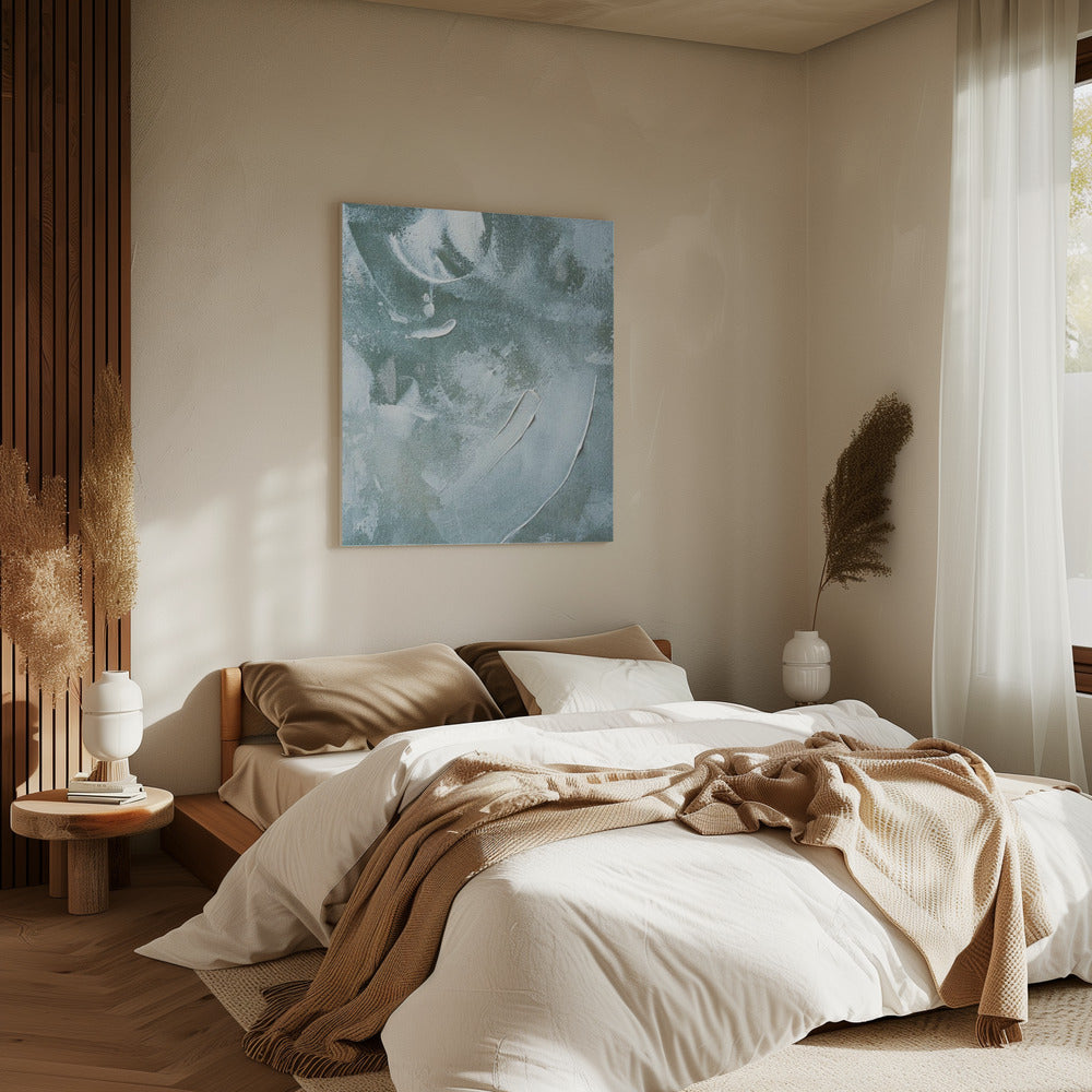 Grünes und weißes Acryl | Leinwand