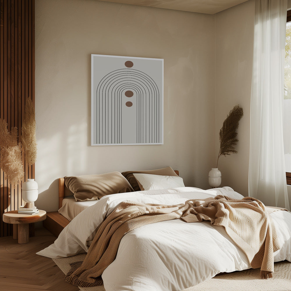 Retro Regenbogen Echos | Leinwand