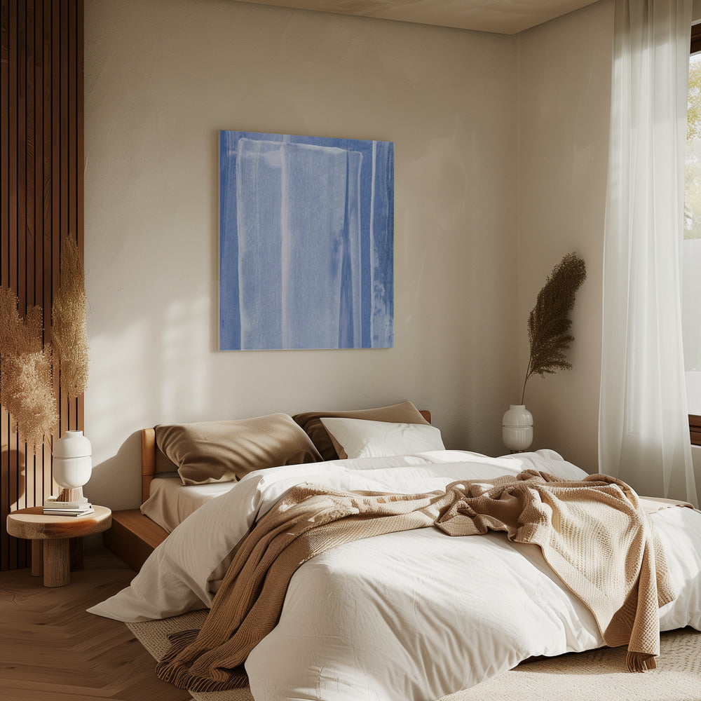 Blue With Vertical Brushstrokes | Canvas