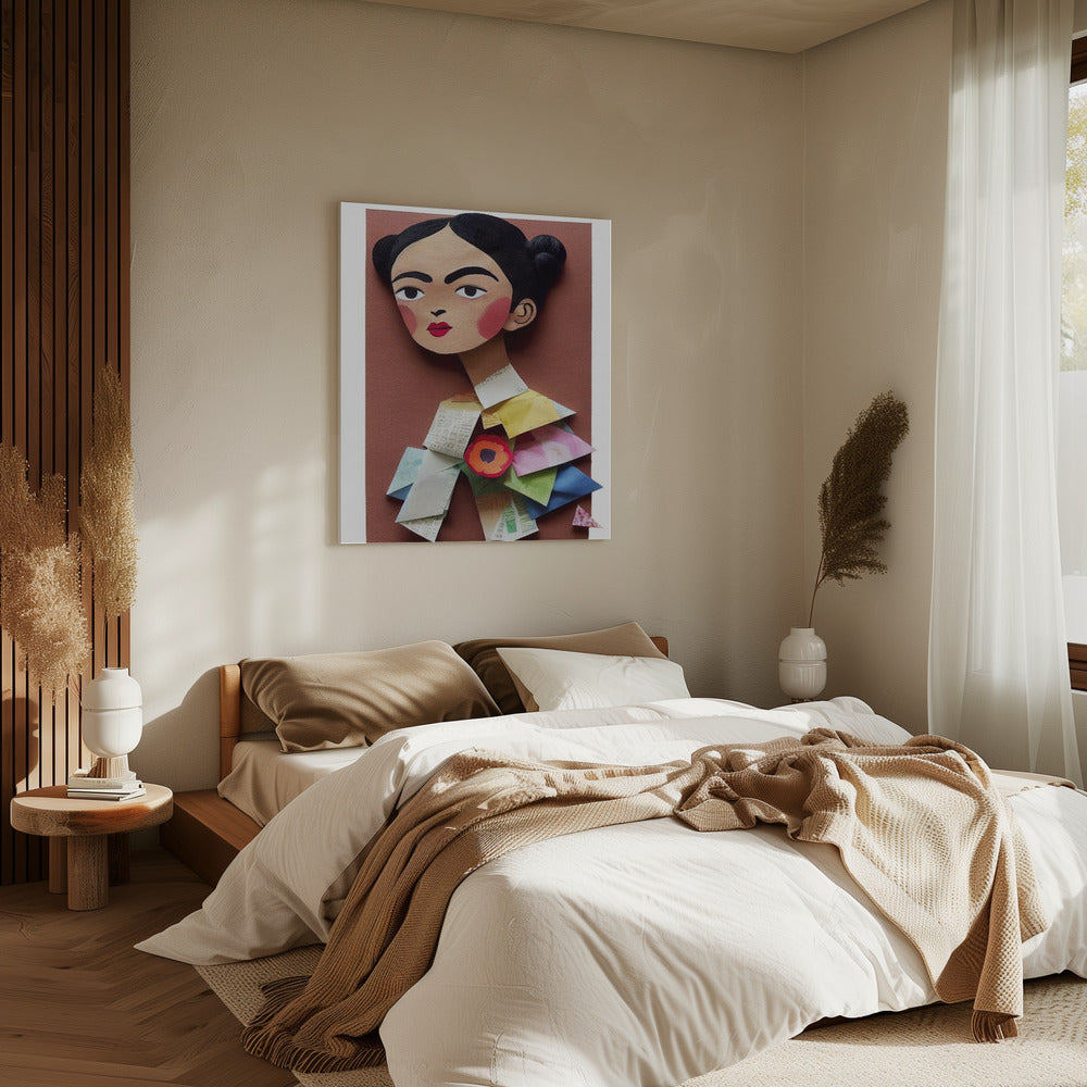 Paper Portrait Blossom | Canvas