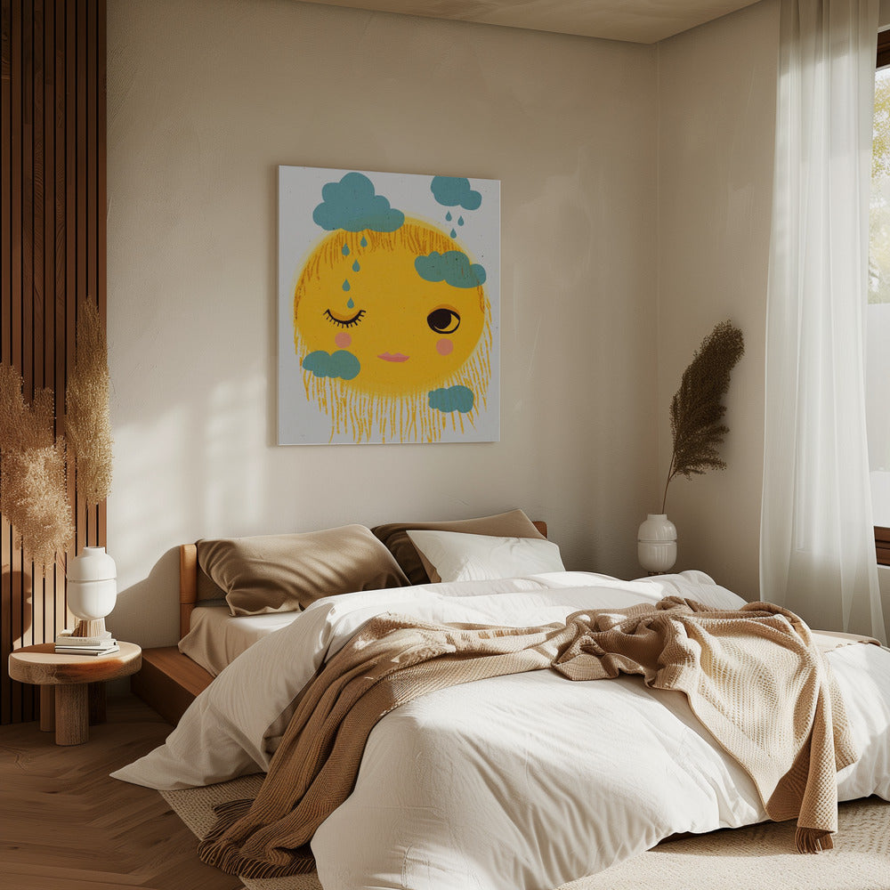 Die gemischten Gefühle der Sonne | Leinwand