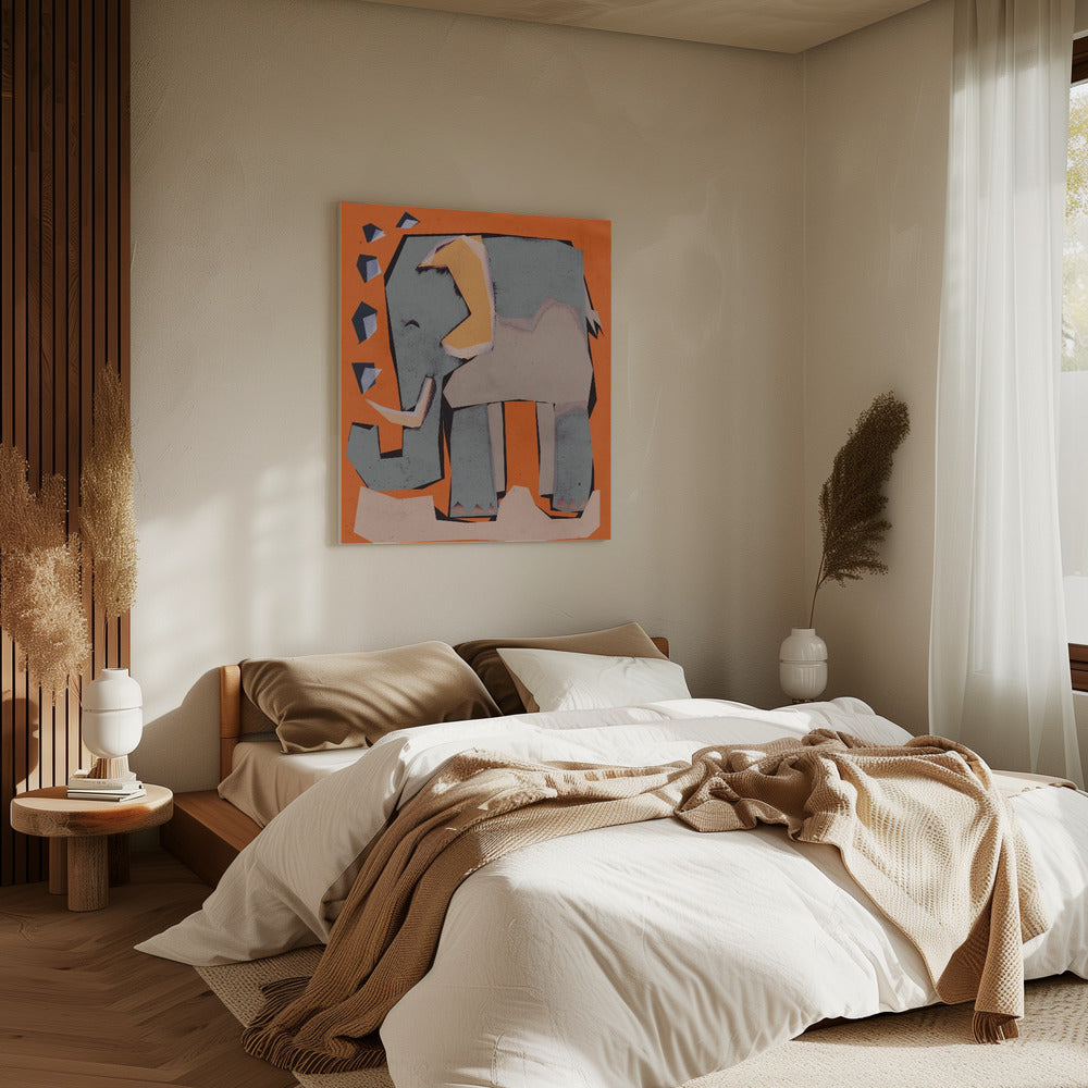 Geometric Elephant | Canvas