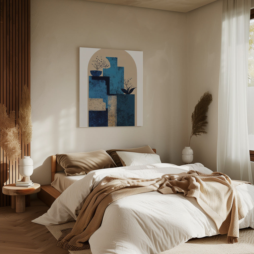 Blaue Vase | Leinwand