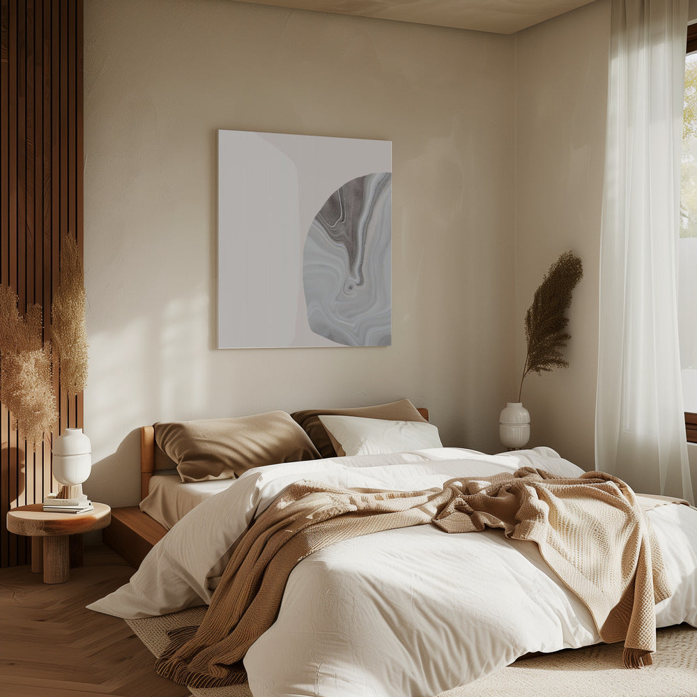 Marmortextur mit fließenden Linien | Leinwand
