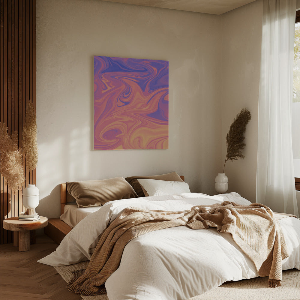 Wirbel des Sonnenuntergangs | Leinwand