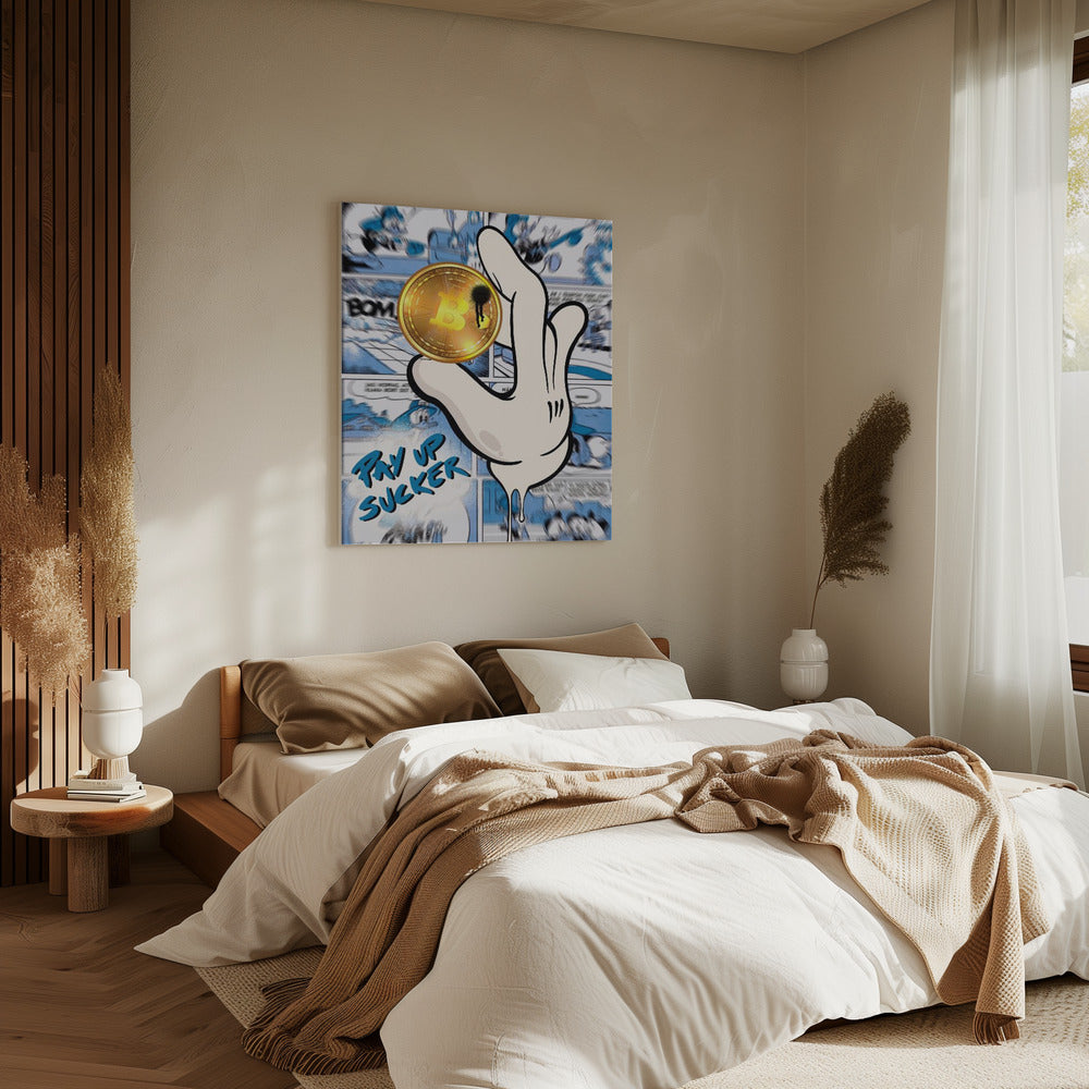 Zahl auf, Trottel | Leinwand