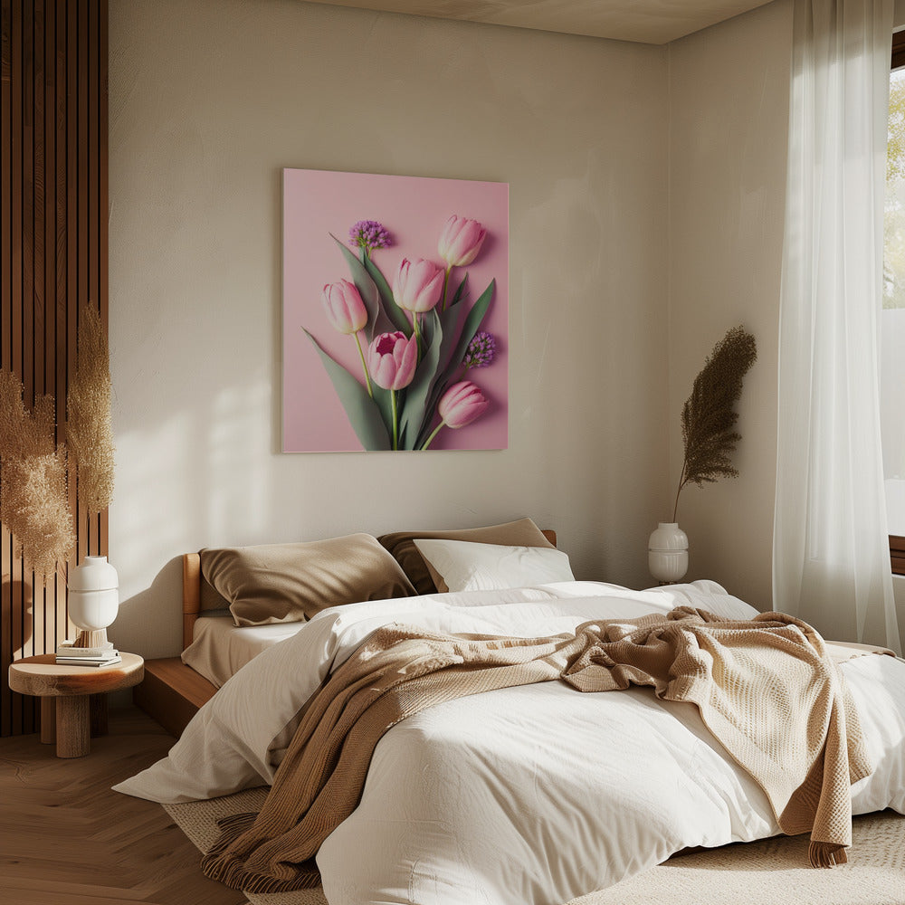 Tulpen-Traumlandschaft | Leinwand