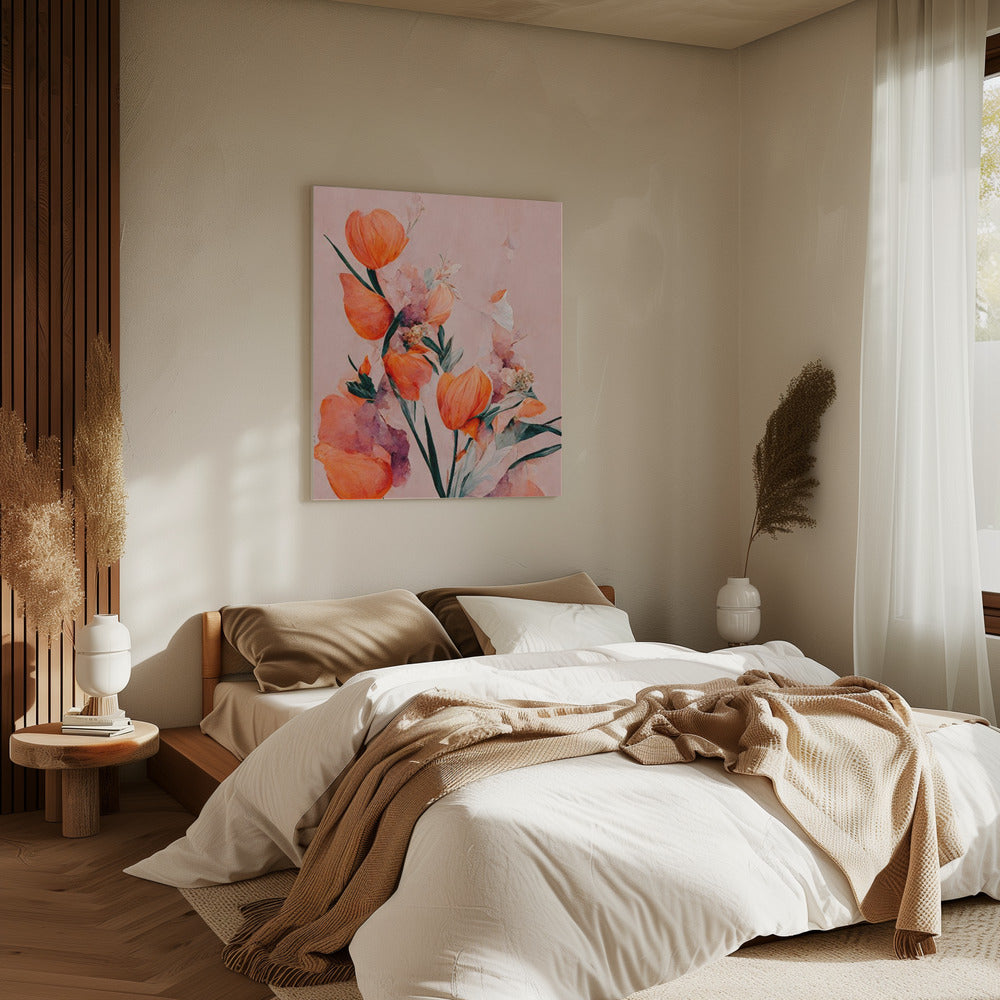 Blütenblätter und Eleganz | Leinwand