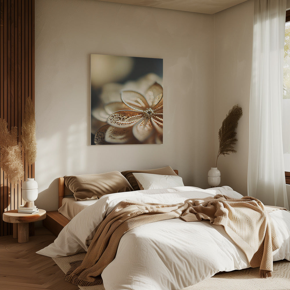 Golden Petal Glow | Canvas