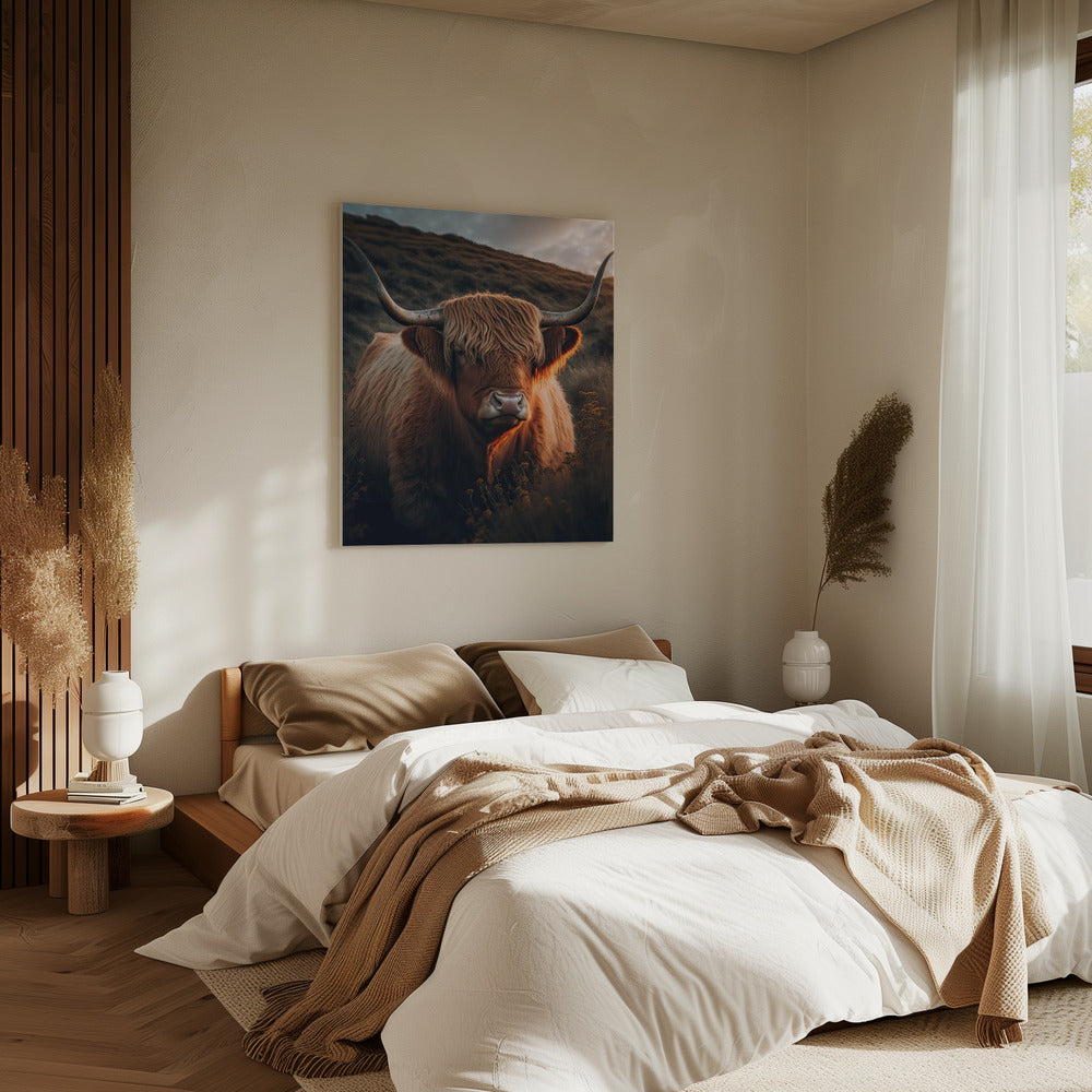 Golden Highlander | Canvas