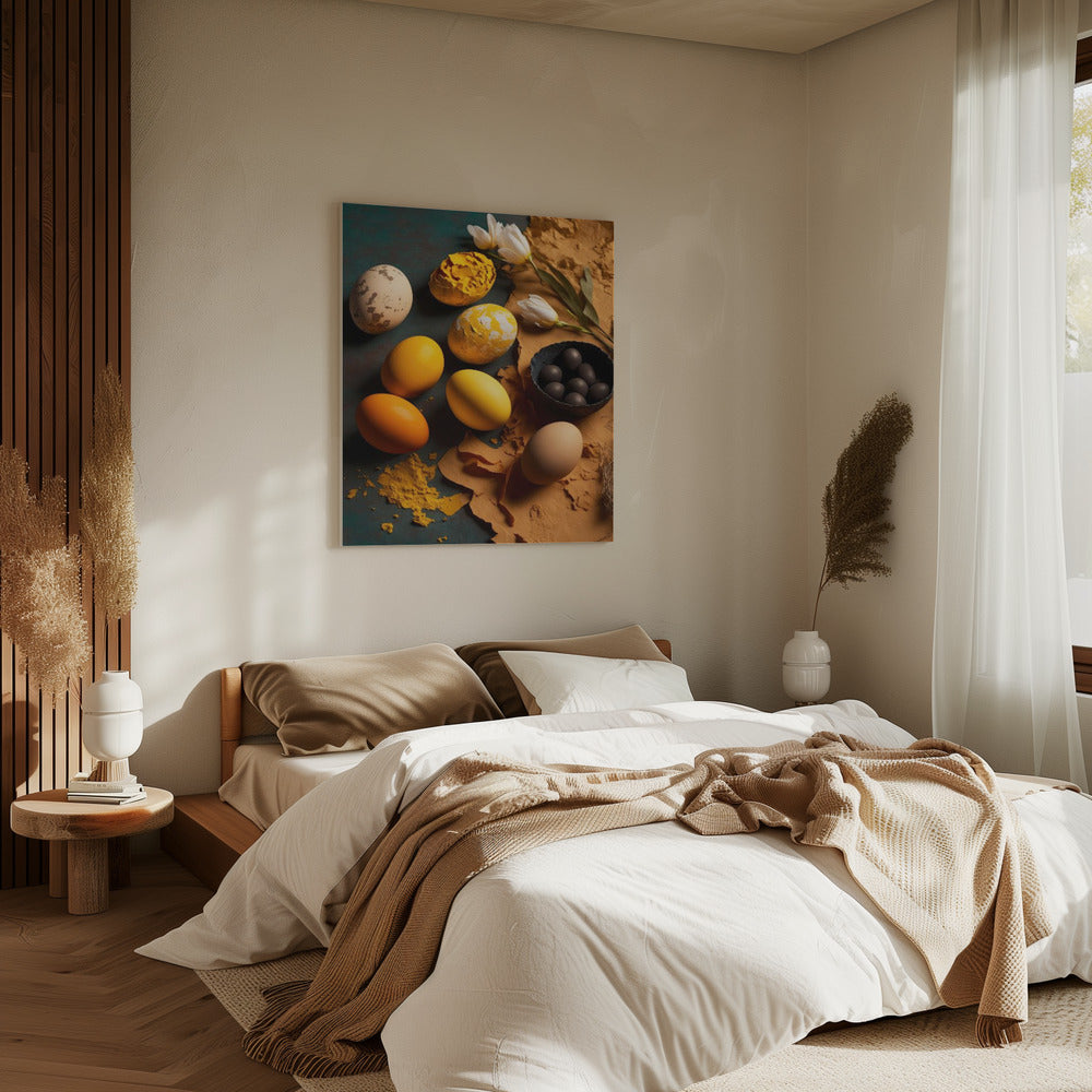 Eggs and Petals Harmony | Canvas
