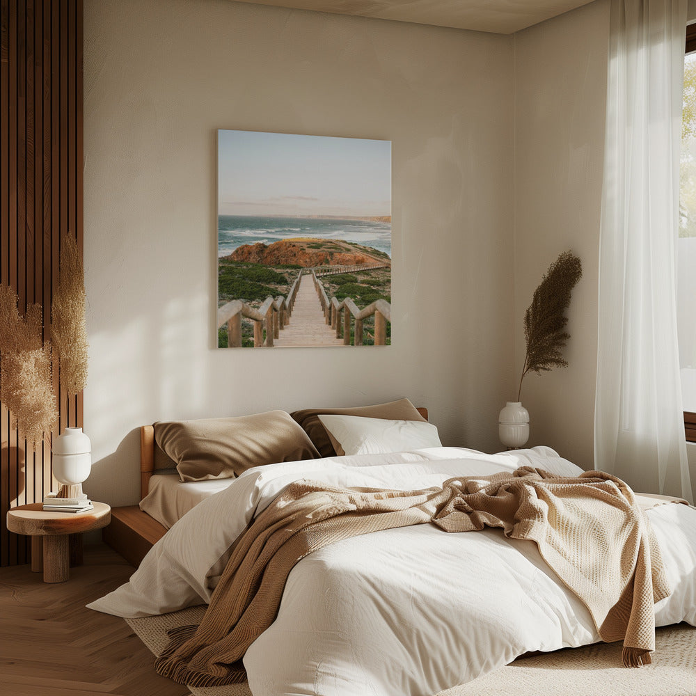 Spazierweg in die Algarve | Leinwand