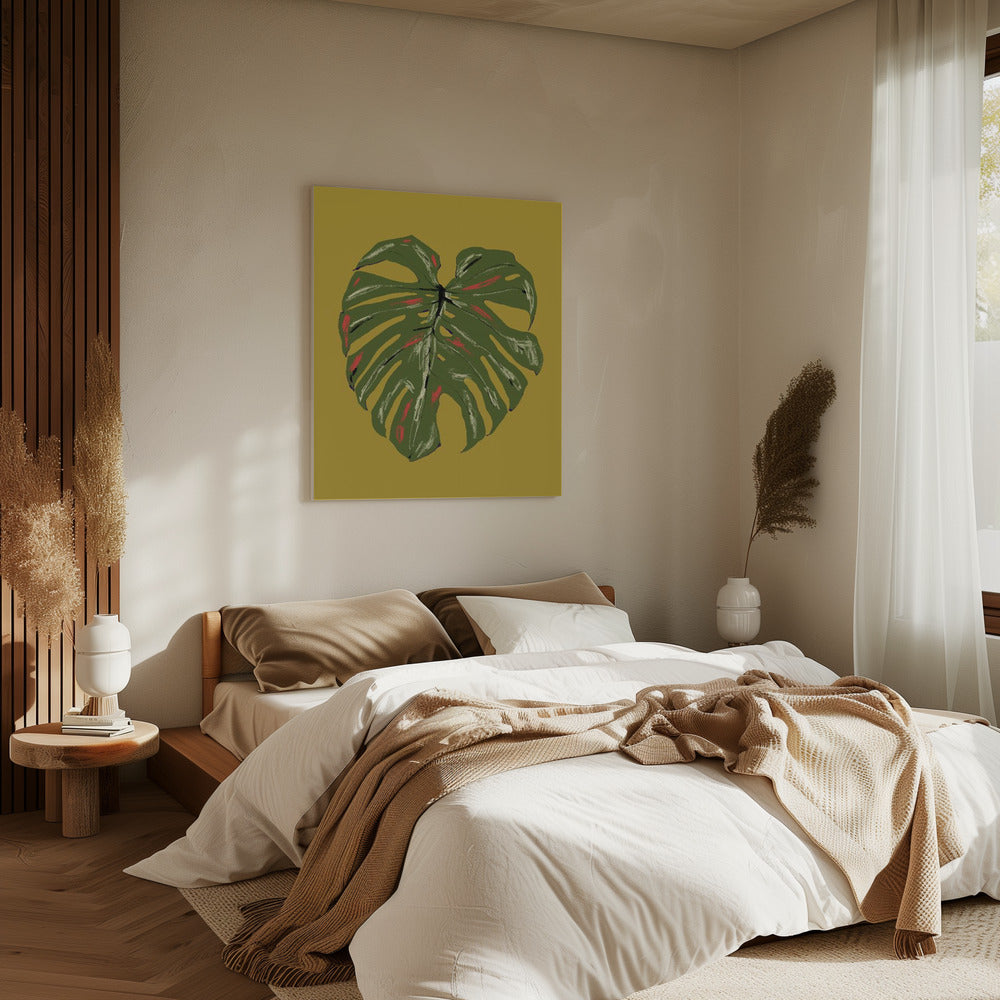 Monstera Leaf Green | Canvas