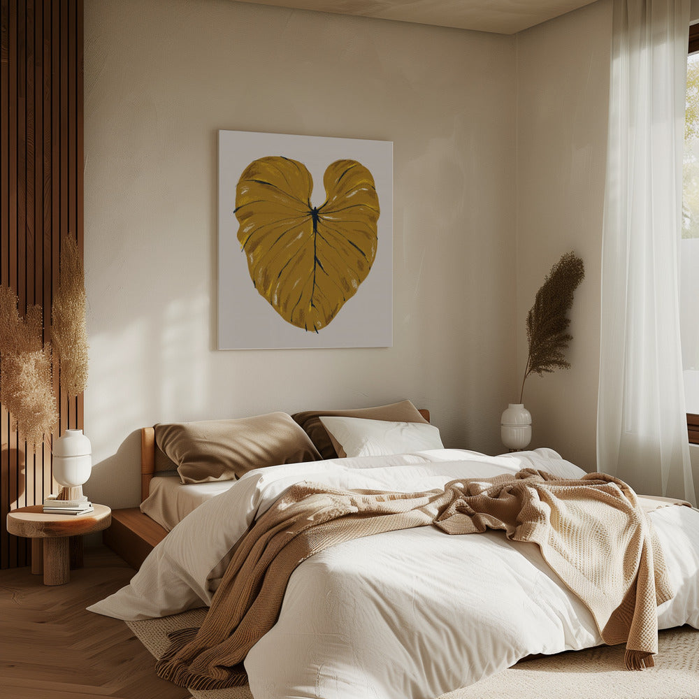 Philodendron Gloriosum Mustard | Canvas