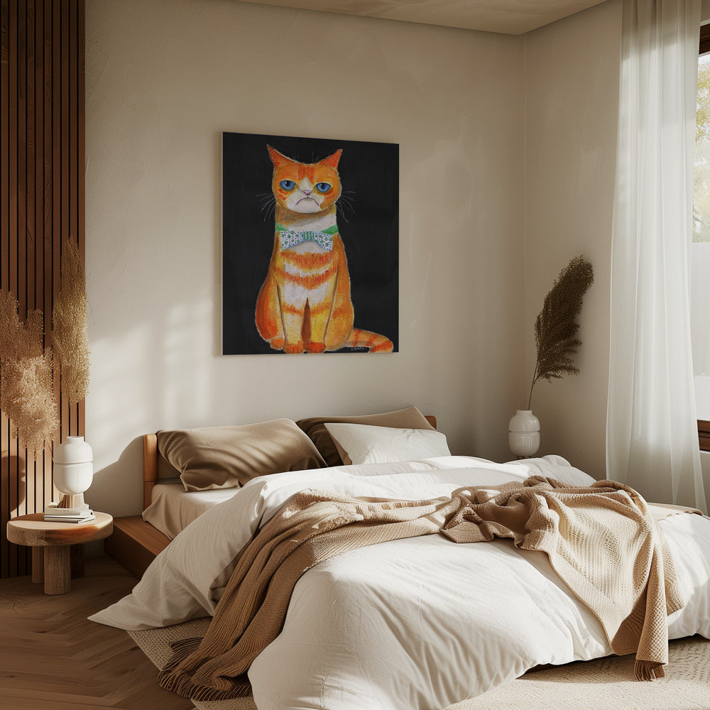 Traurige Katze | Leinwand