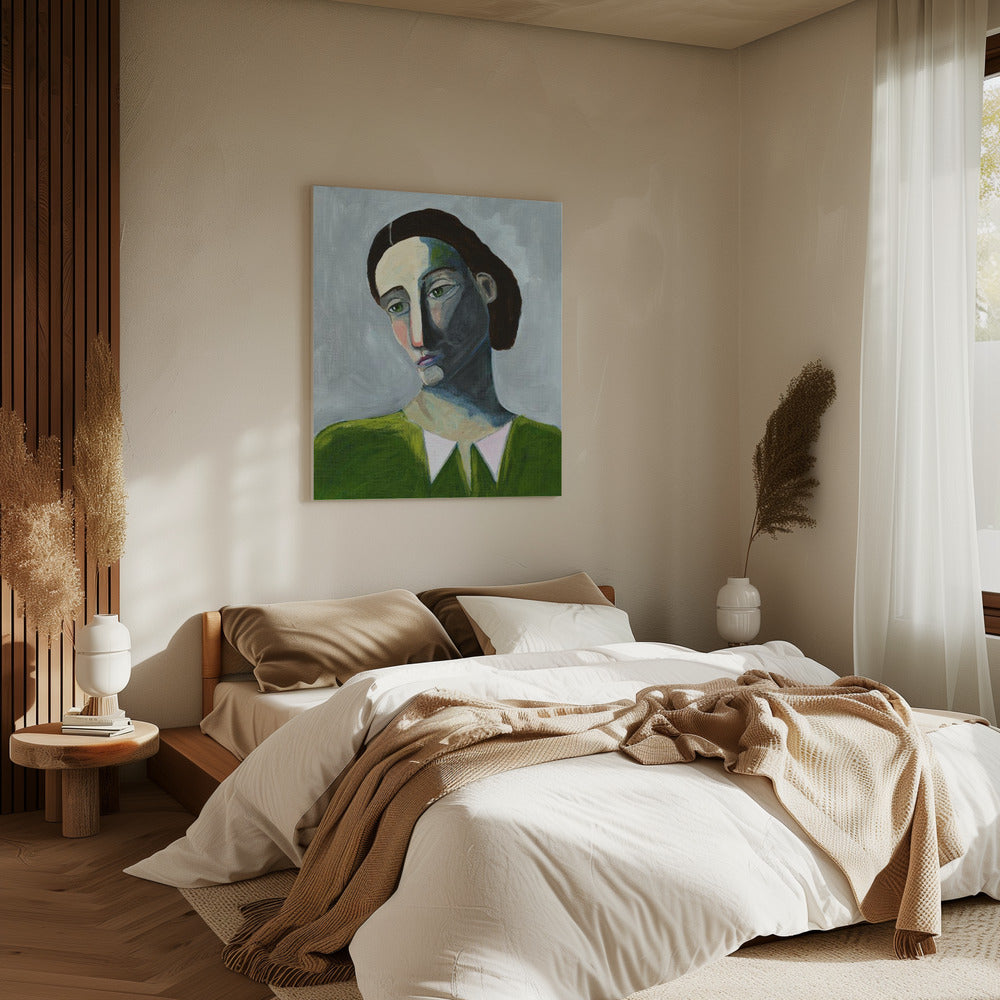 Wartende Frau | Leinwand
