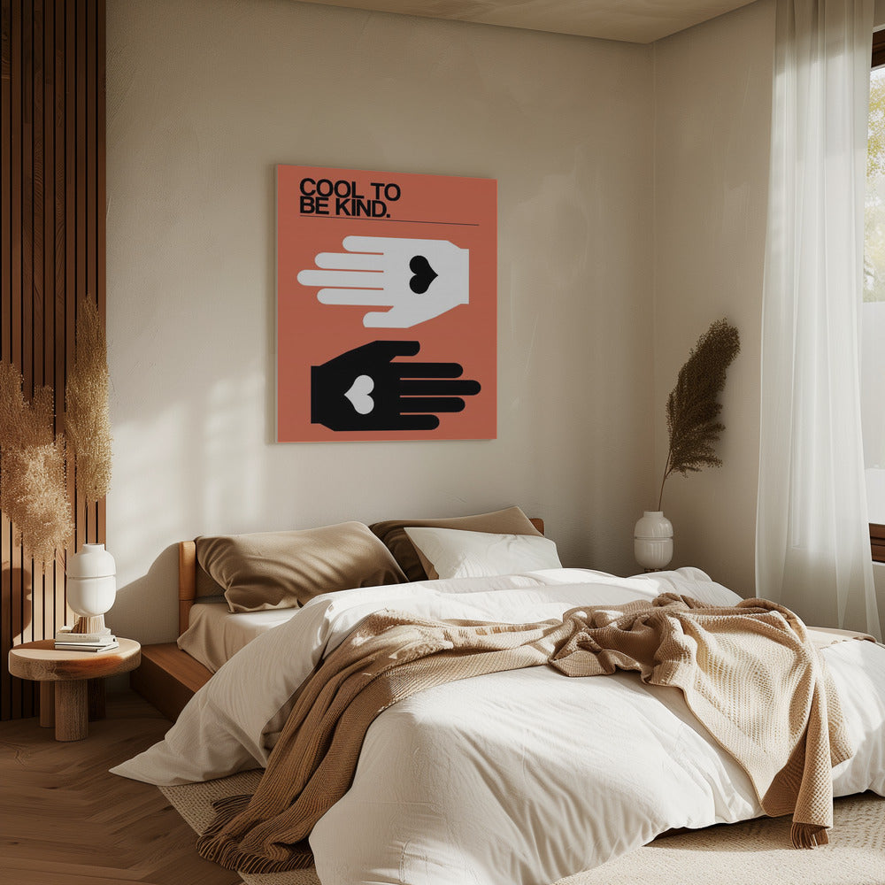 Cool To Be Kind Salmon | Canvas