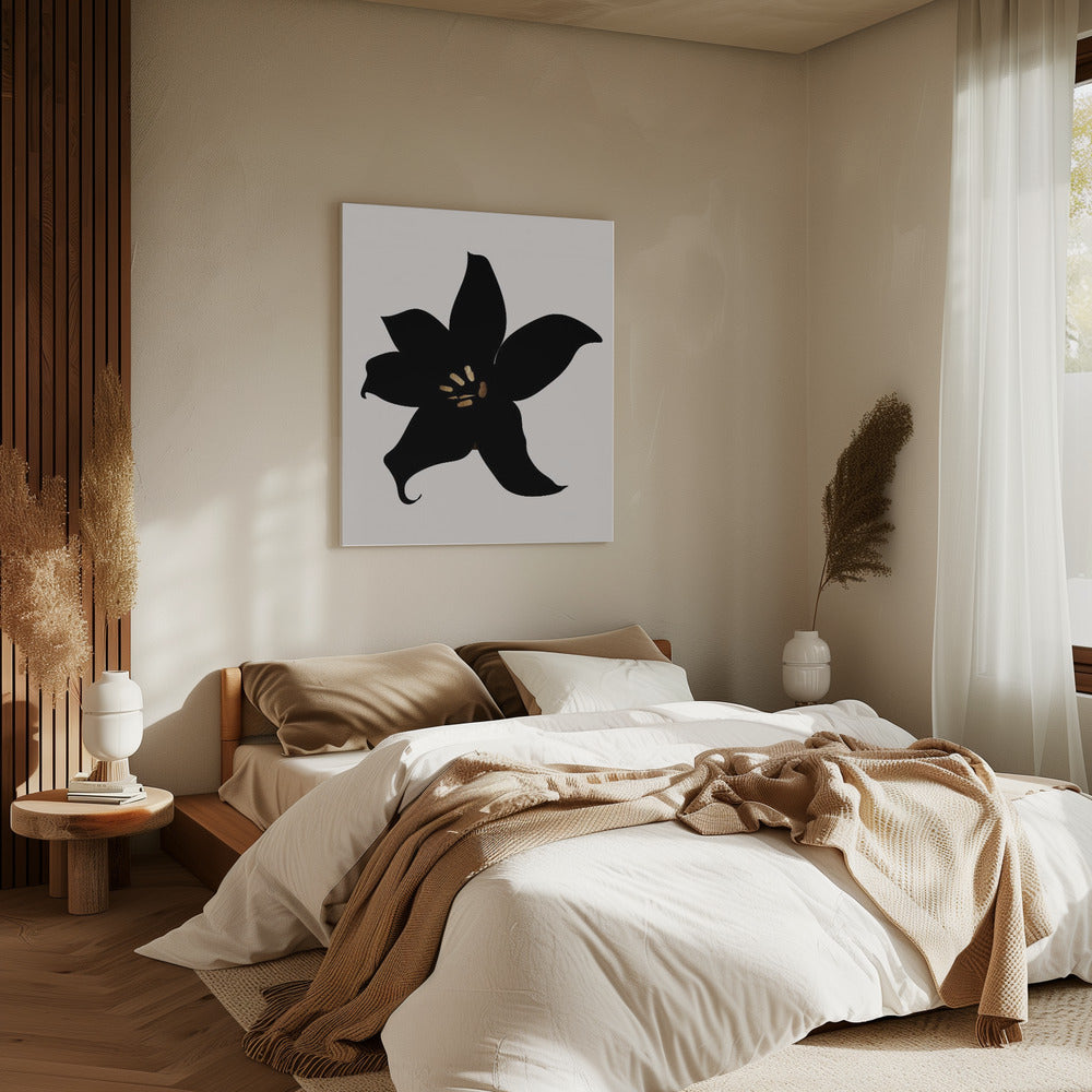 Dunkle Orchidee | Leinwand