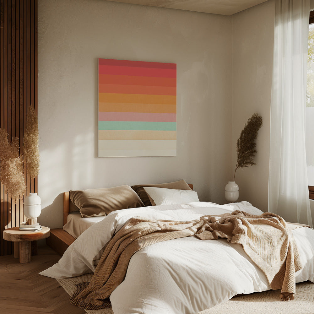 Regenbogen-Chevrons | Leinwand