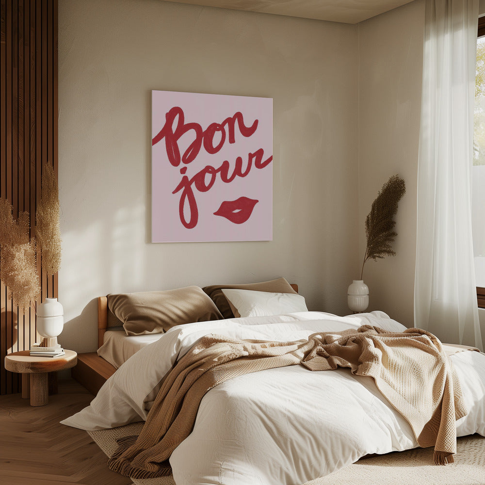 Bonjour Kuss | Leinwand