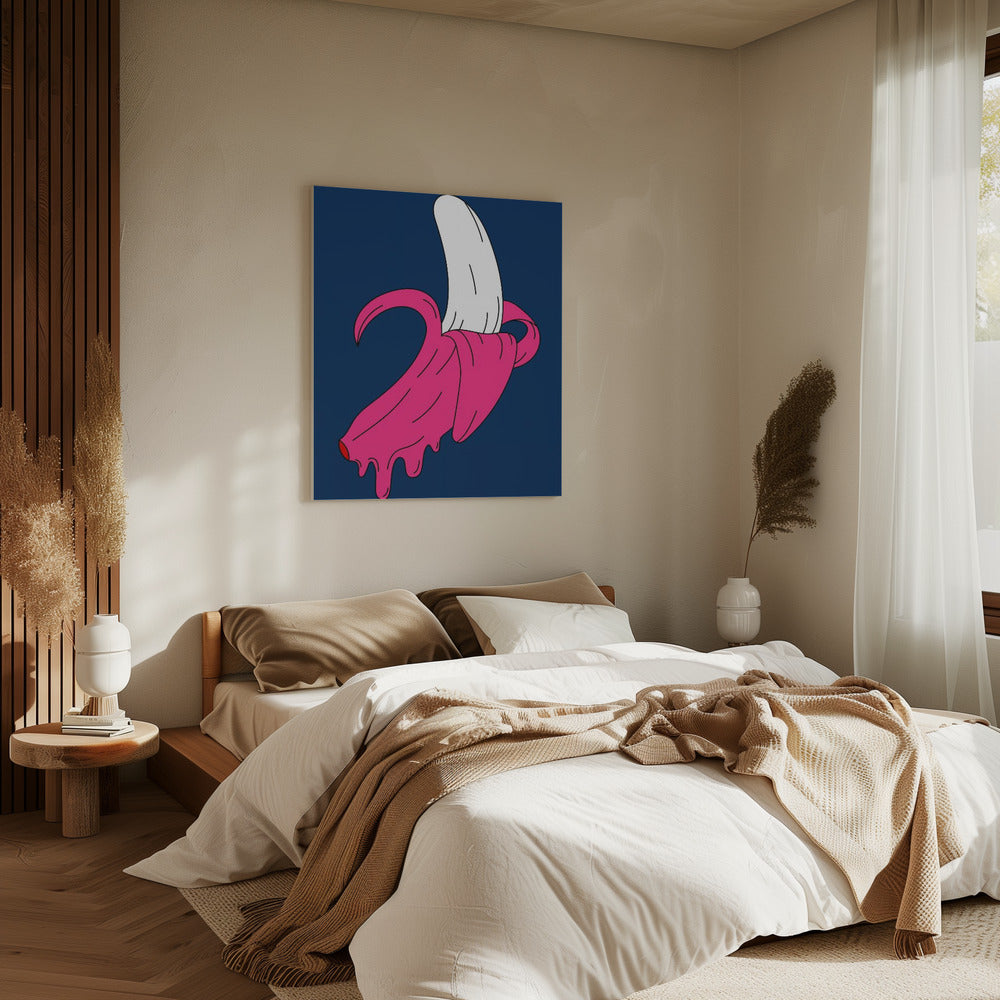Schmelzende Banane | Leinwand