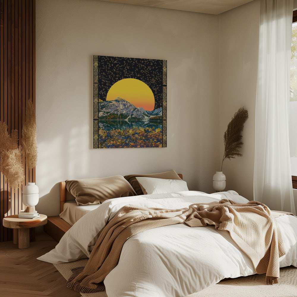 Mond & Sterne | Leinwand