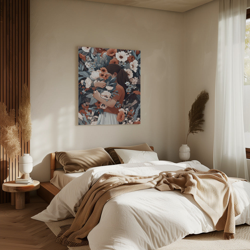 Florale Umarmung | Leinwand