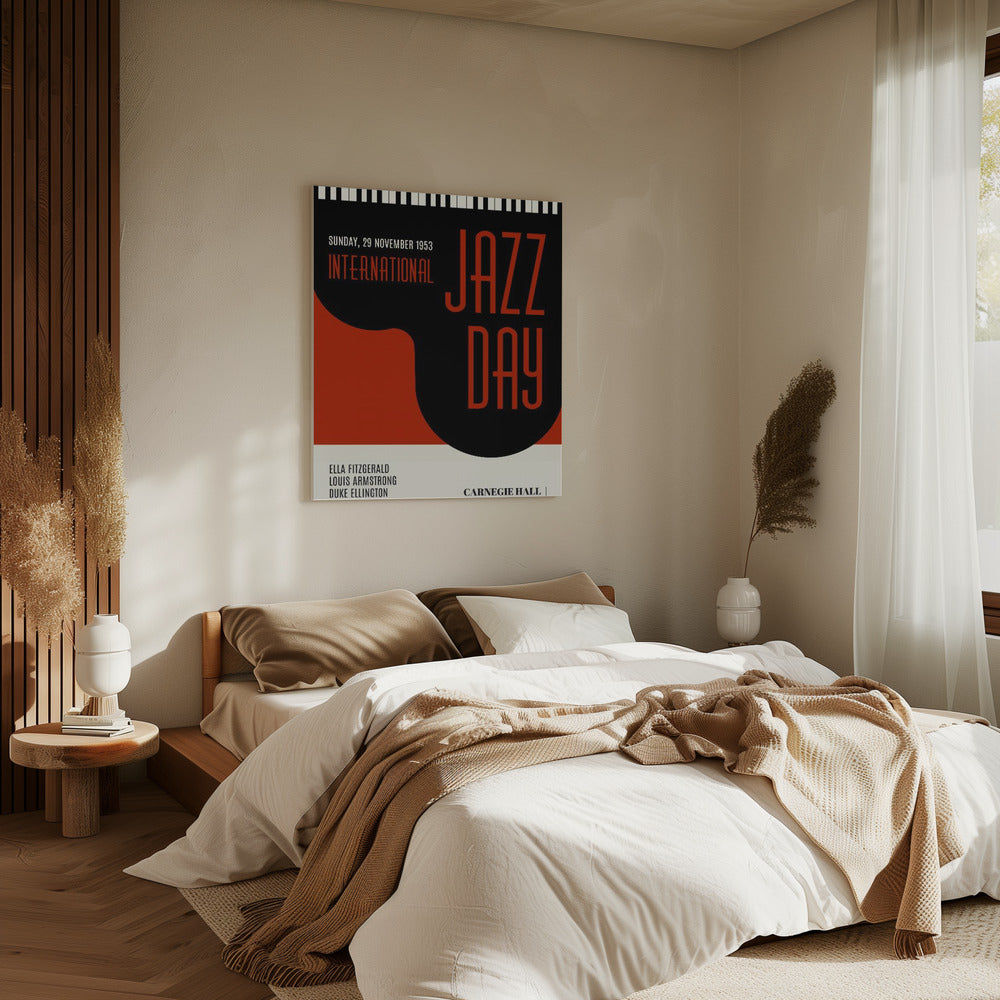 Jazzy Days Dunkelrot | Leinwand