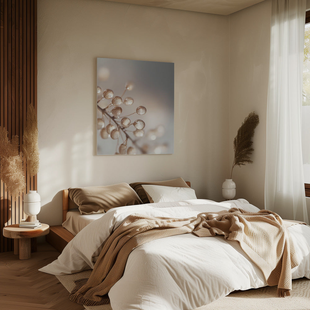 Goldene Tautropfen | Leinwand