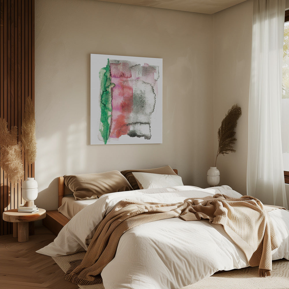 Abstraktes Aquarellbild | Leinwand