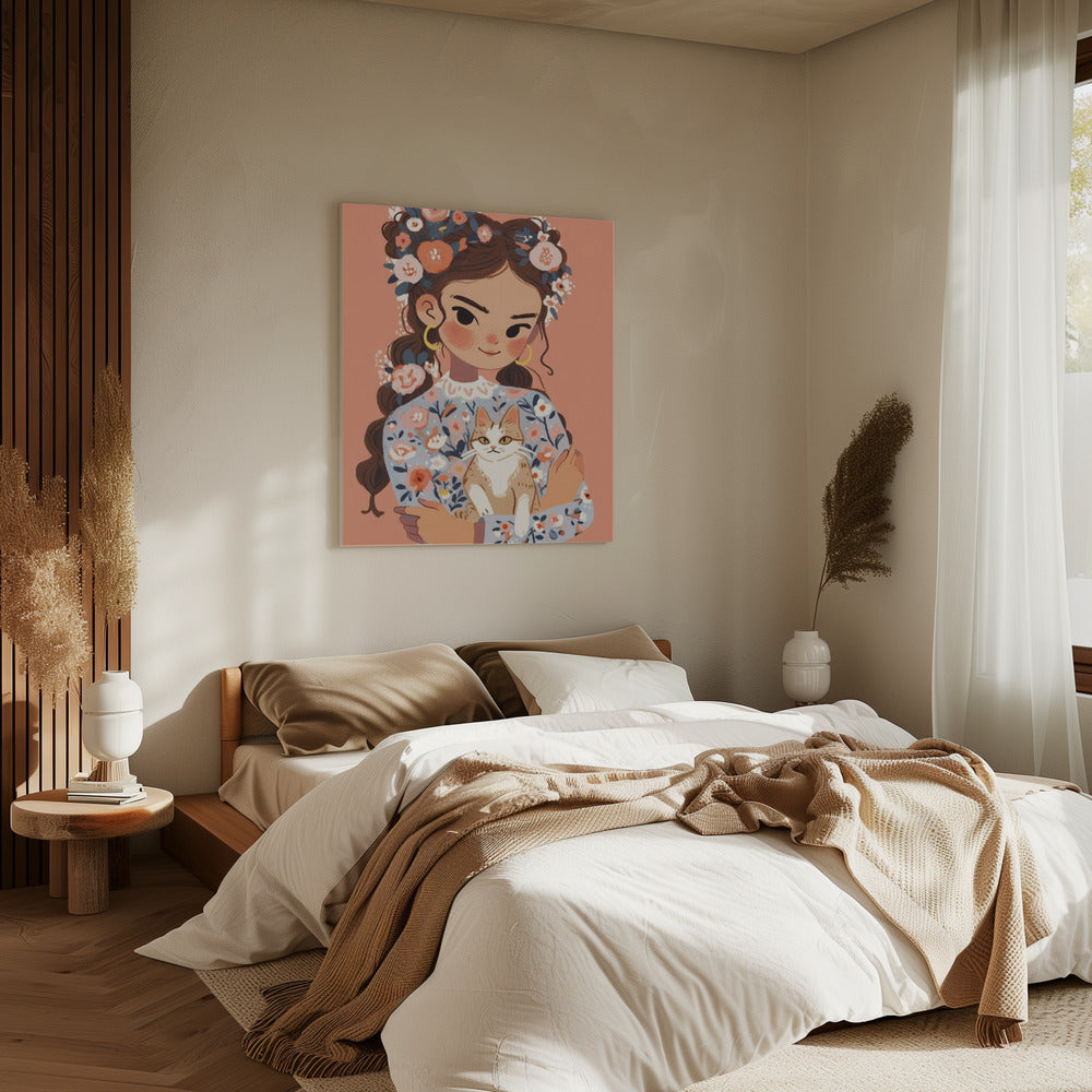 Floraler Begleiter | Leinwand