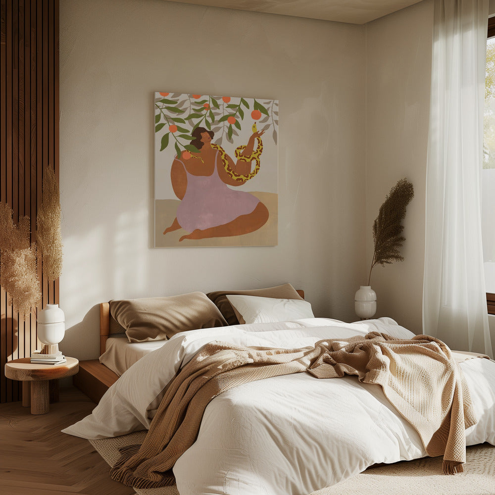 Rieche die Orange | Leinwand