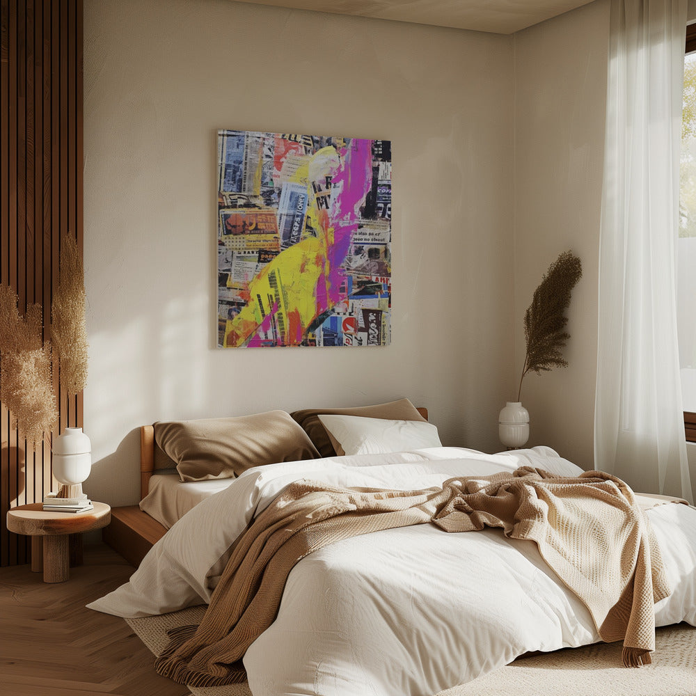Lebendige urbane Schichten | Leinwand