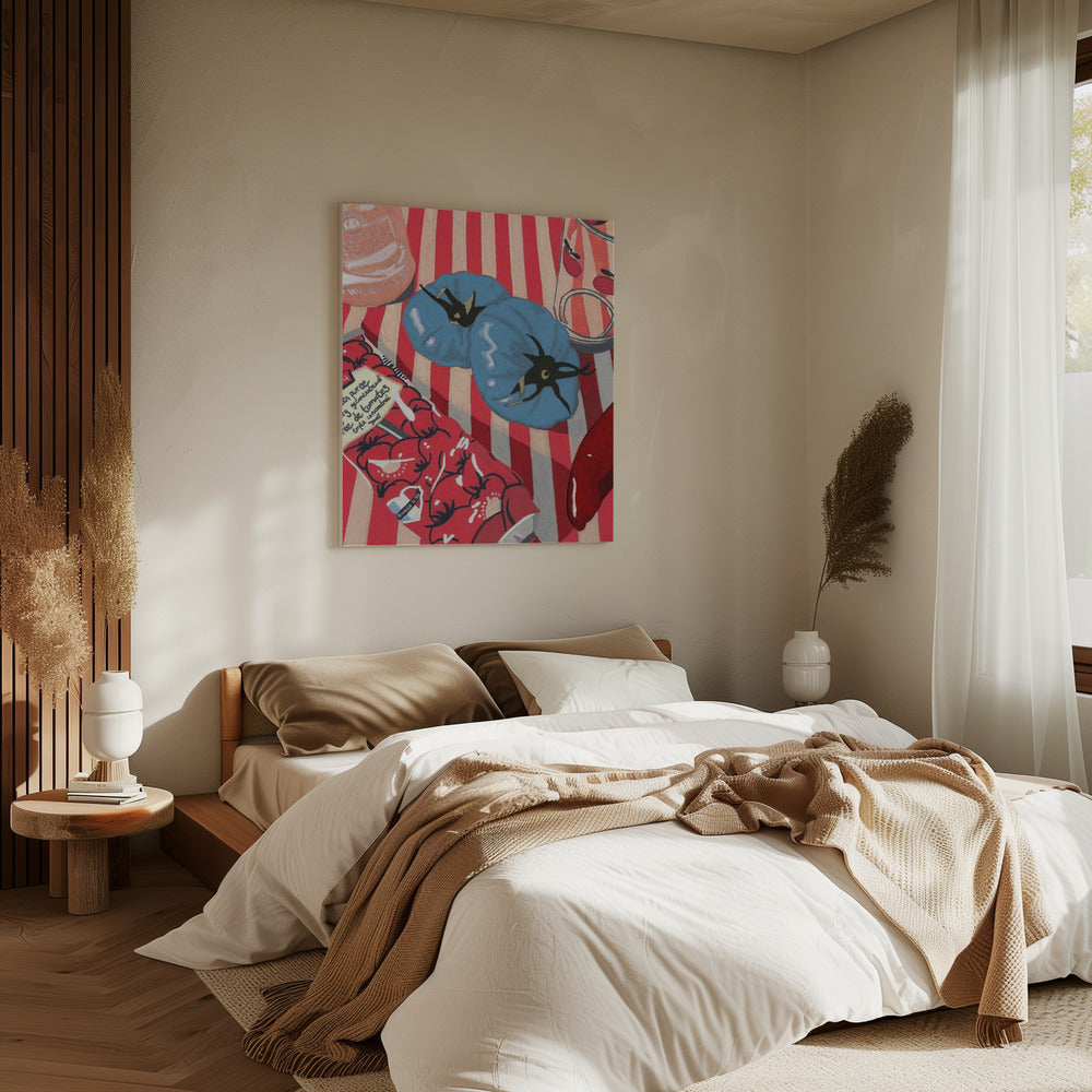 Blaue Tomaten | Leinwand