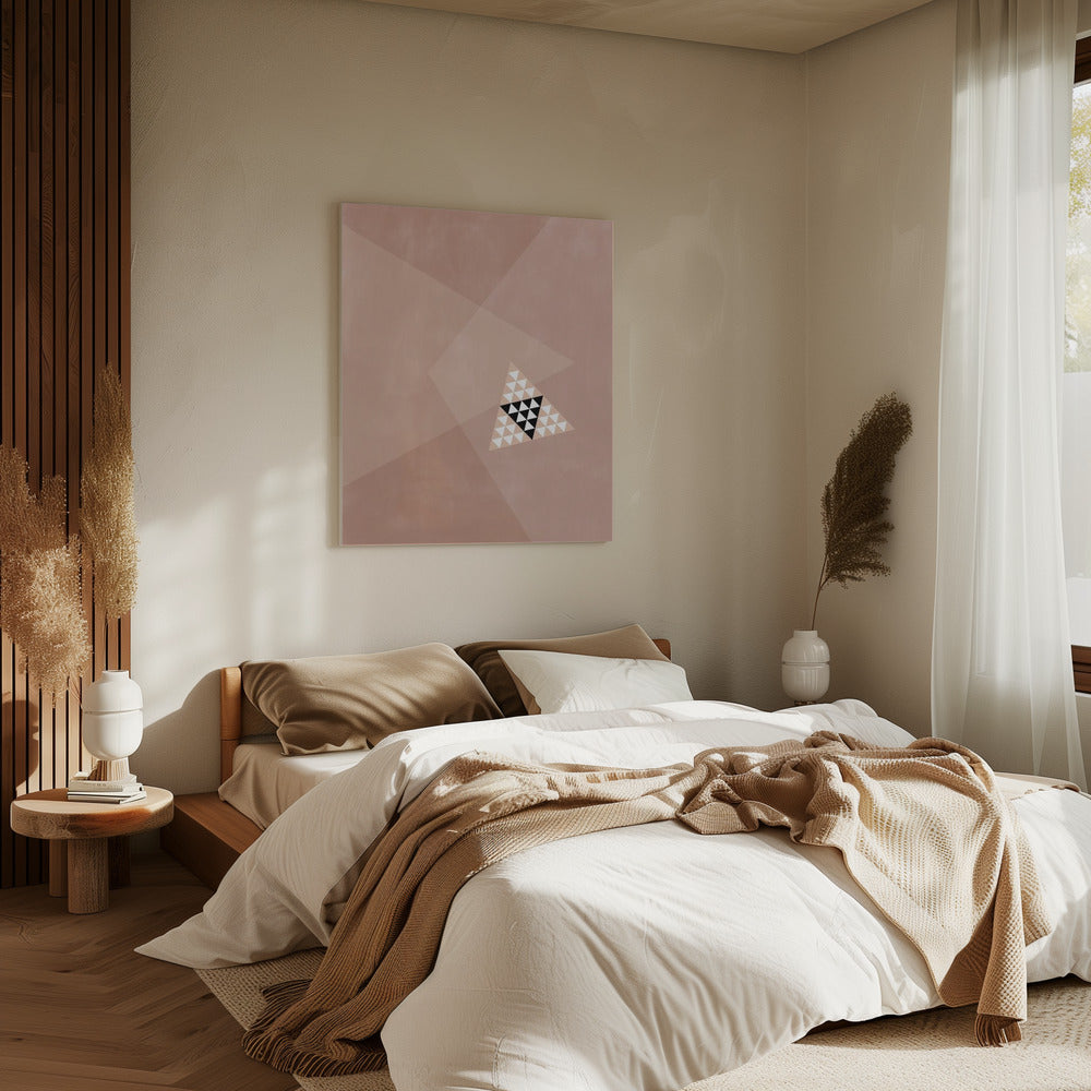 Geometric Design With A Central Triangular Pattern | Canvas