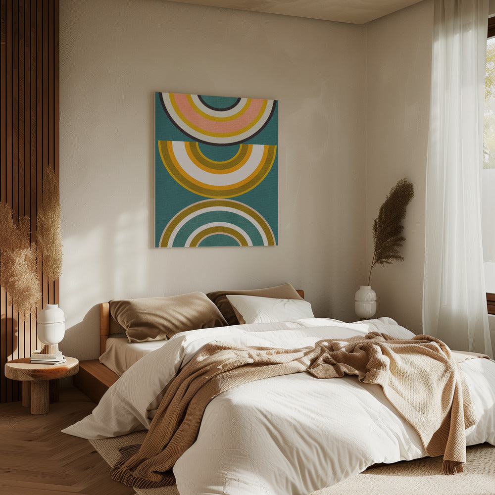 Rainbow Suns 5 Kopie | Canvas