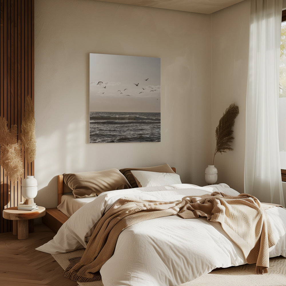 Birds and the Sea 3 | Canvas