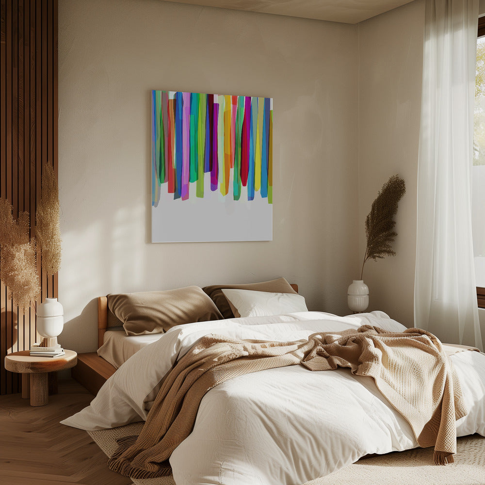 Bunte Streifen 2 | Leinwand