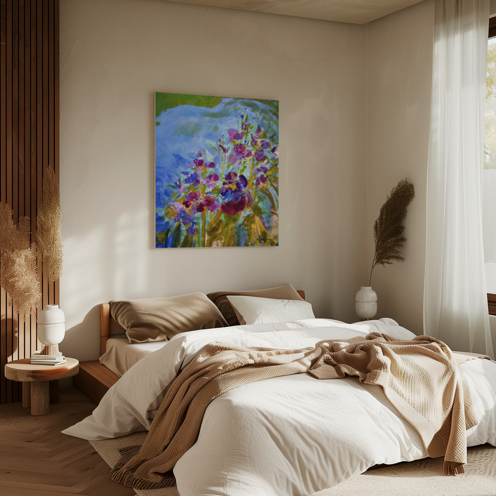 Lebendige Farben und zarte Blütenblätter | Leinwand