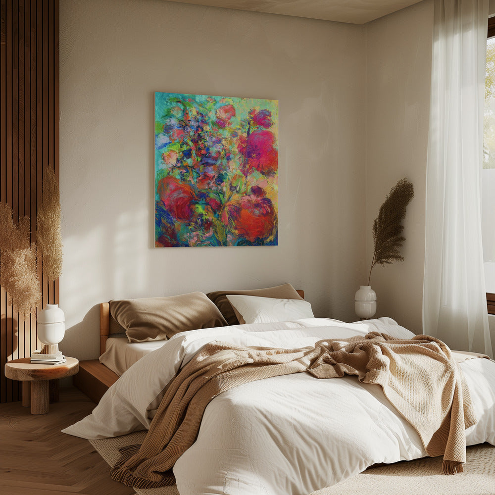 Lebendiger Blumentraum | Leinwand