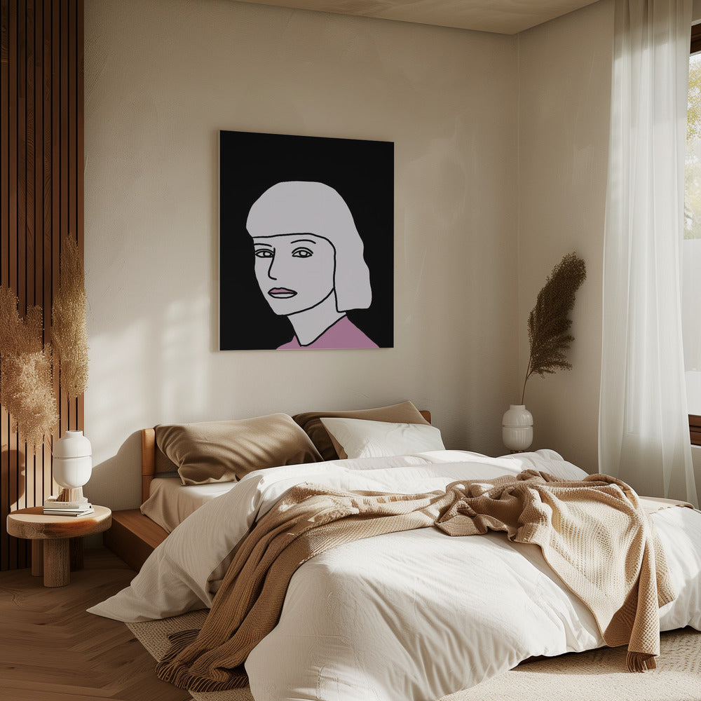 Der Look in Pink und Schwarz | Leinwand
