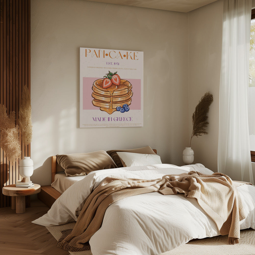 Flauschige griechische Pfannkuchen | Leinwand