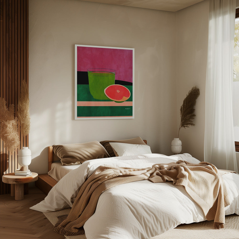 Rosa, kleine Grapefruit | Leinwand