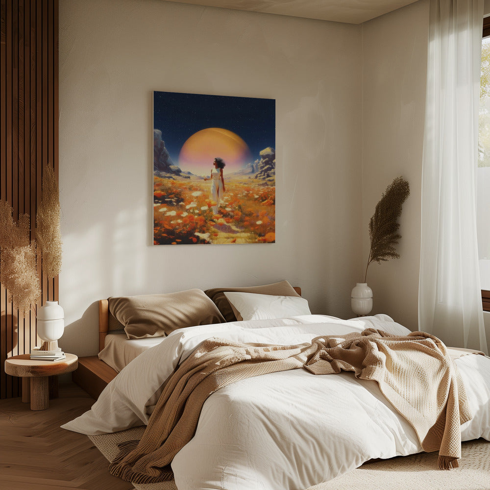 Kosmische Blumenfelder | Leinwand